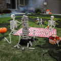 Fun Express Posable Skeleton Family Halloween Decorating Kit 5 Pieces