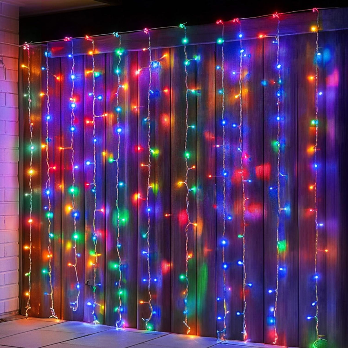 General Smart Curtain Lights, 400LED 6.6FT x 6.6FT Color Changing Valentine's Day Christmas Lights with Remote & APP, Dynamic DIY Fairy String Lights for Indoor Outdoor Bedroom Decorations
