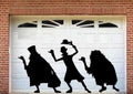 HALLOWEEN DECOR ~ Hitchhiking Ghost #2 Halloween, Wall or Window Decal LRG each 35 +" tall THESE ARE NOT WINDOW CLINGS