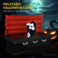 Halloween Inflatable Vampire & Coffin, LED Lights, 2 Air Blowers + Stakes/Tethers/Sandbags, for Indoor/Outdoor Yard/Party