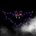 Holidynamics Halloween LED Wire Framed Vlad Bat Decoration, Purple, 23"