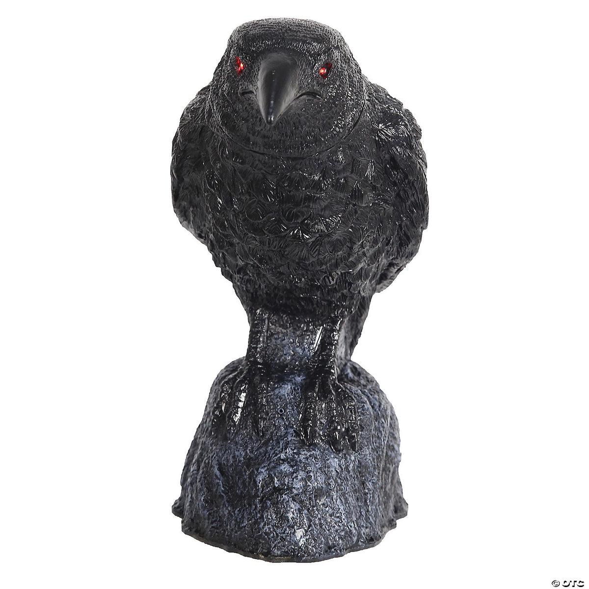Head Turning Raven with Sound Halloween Decoration