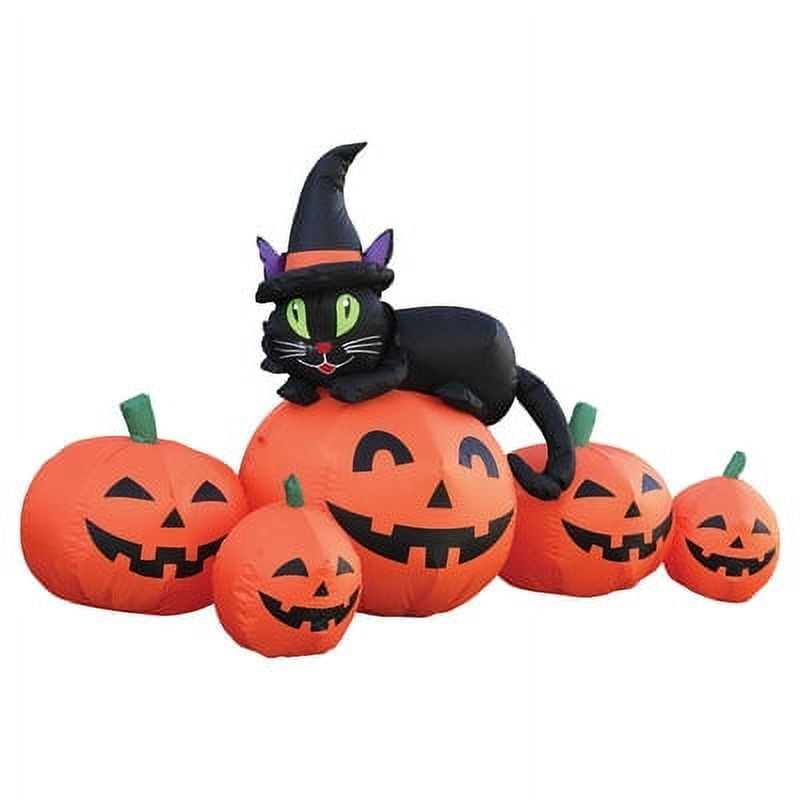 Impact Canopy Inflatable Outdoor Halloween Decoration, Pumpkin and Witch