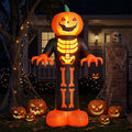 Ktaxon 12' Halloween Inflatables Pumpkin Skeleton Man Outdoor Halloween Decoration,Built-In LED