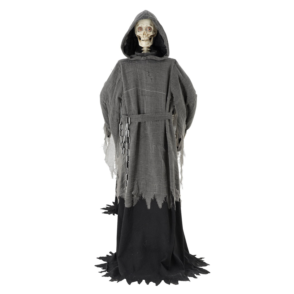Way To Celebrate 5 ft LED Skeleton Reaper Duo Carrying Coffin Halloween Outdoor Decor