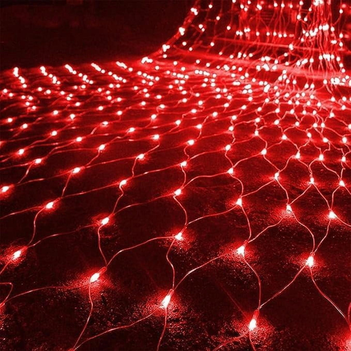 SHANJIA Garden Net Lights Battery Operated, 4mx6m 672LEDMesh Fairy String Lights Fairy Net Lights 8 Modes Waterproof Net Mesh String Lights for Garden Balcony Decor