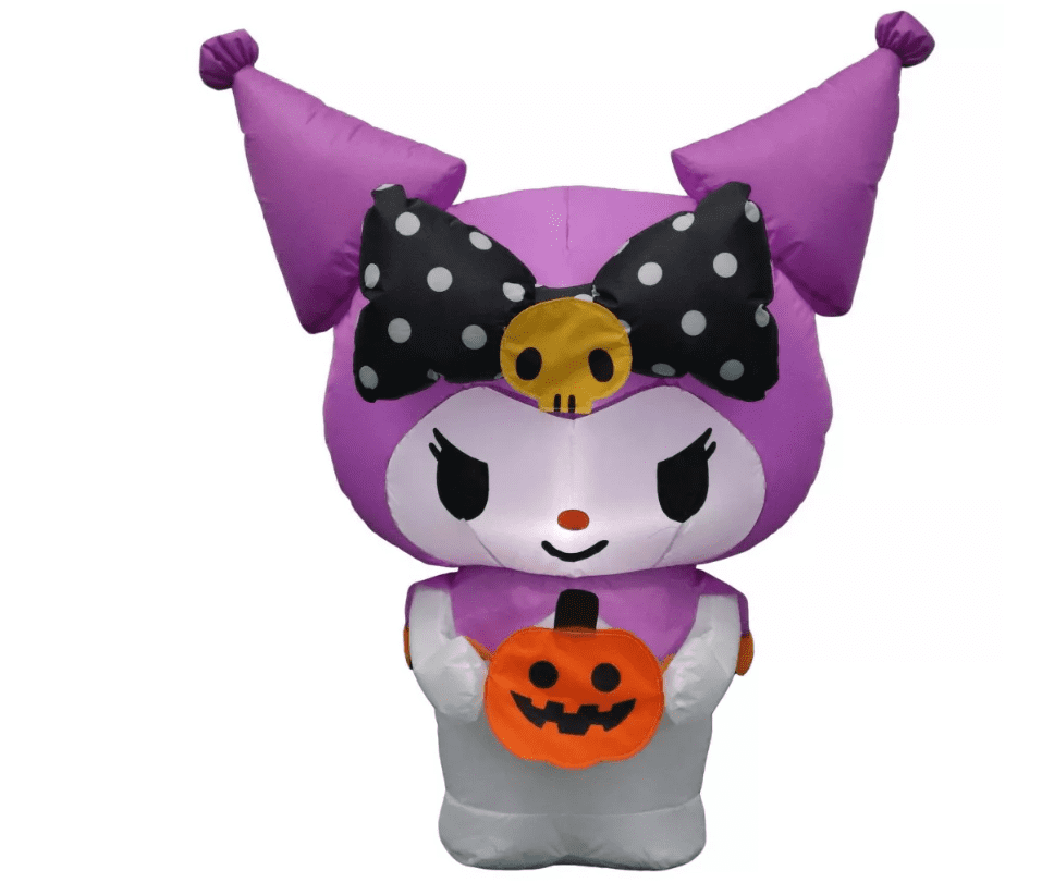 Sanrio 38.5" Airblown Kuromi Halloween Inflatable Decoration Light Purple