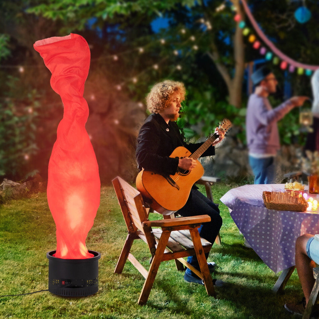 Simulated Campfire Light, Fake Flame Light for Campfire Parties, Outings, Markets, Shops Electric Red Flame Light