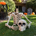 Fun World 4 ft Posable Skeleton Grave Breaker Halloween Decoration