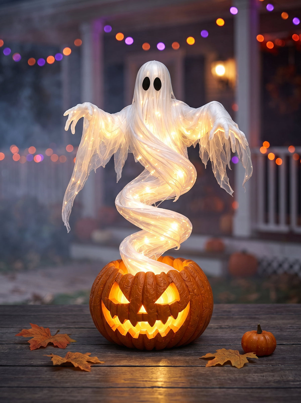 Halloween Animatronics Outdoor 72", Light Up Grim Reaper Street Lamp Post with Glowing Eyes, Life Size Standing Skeleton Decor for Lawn Porch, 1 Pack
