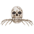 Haunted Hill Farm Halloween Decoration Giant Talking Skeleton with Hands Red 1.3-Ft.