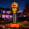 UBesGoo 12FT Halloween Pumpkin Man Outdoor Halloween Inflatables,LED Lighted Decorations