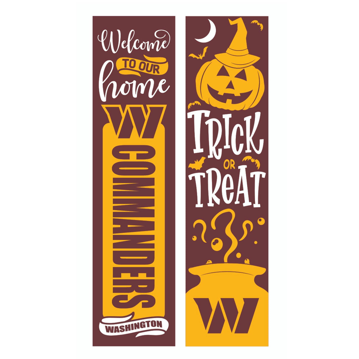 Washington Commanders 47" Double Sided Halloween Leaner Fan Sign