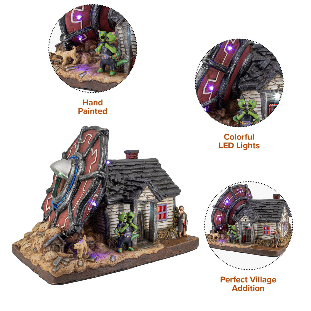 FG Square No Landing Zone Alien Halloween Village