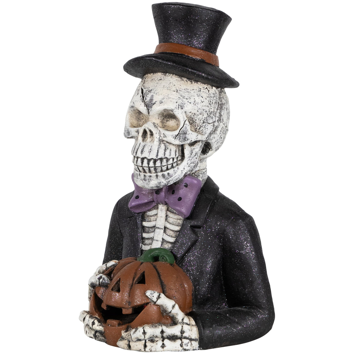 Northlight LED Lighted Skeleton with Jack-O-Lantern Halloween Decoration - 23.5"