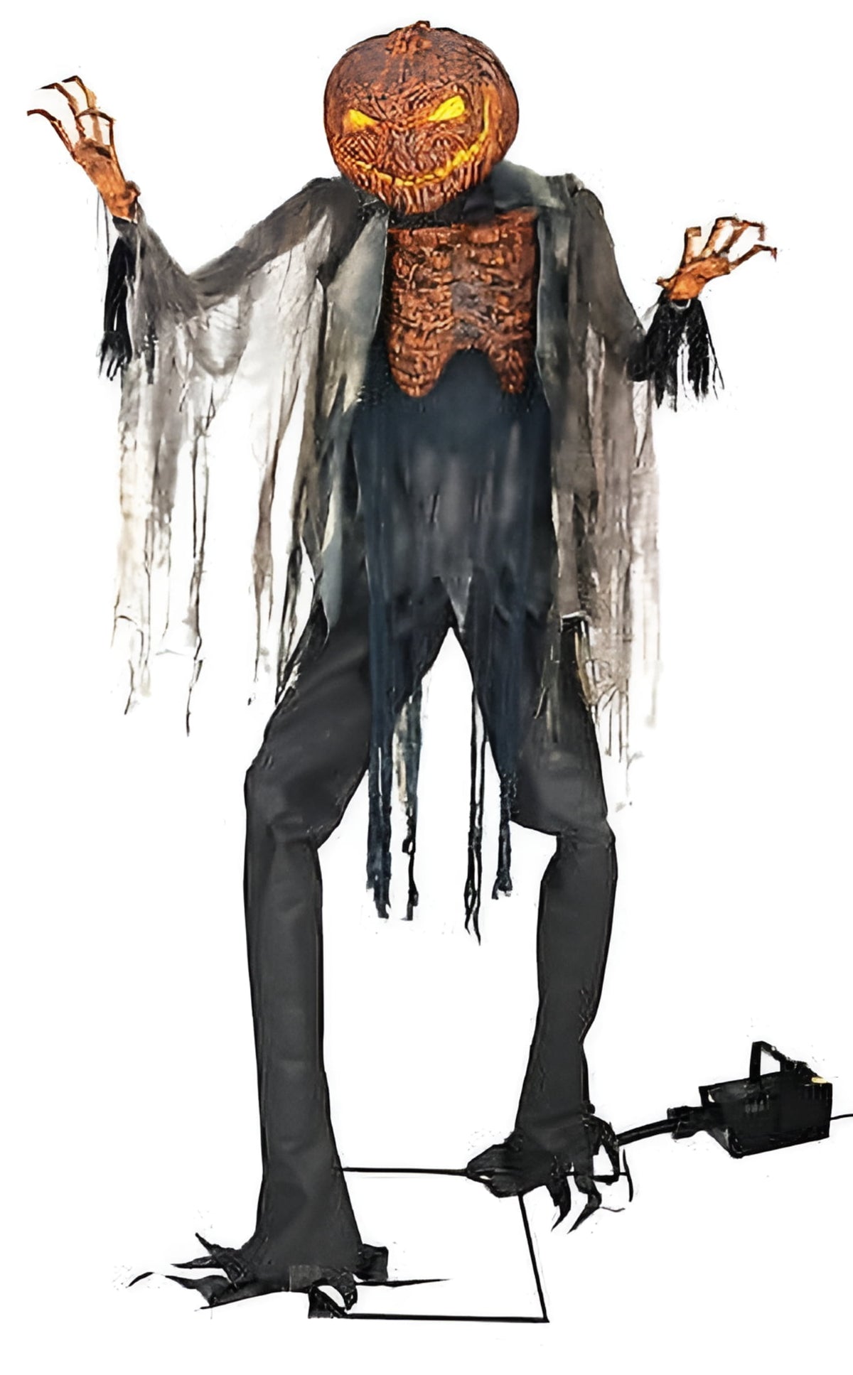 Seasonal Visions 7 ft. Animated Scorched Scarecrow with Fog Machine Halloween Decoration
