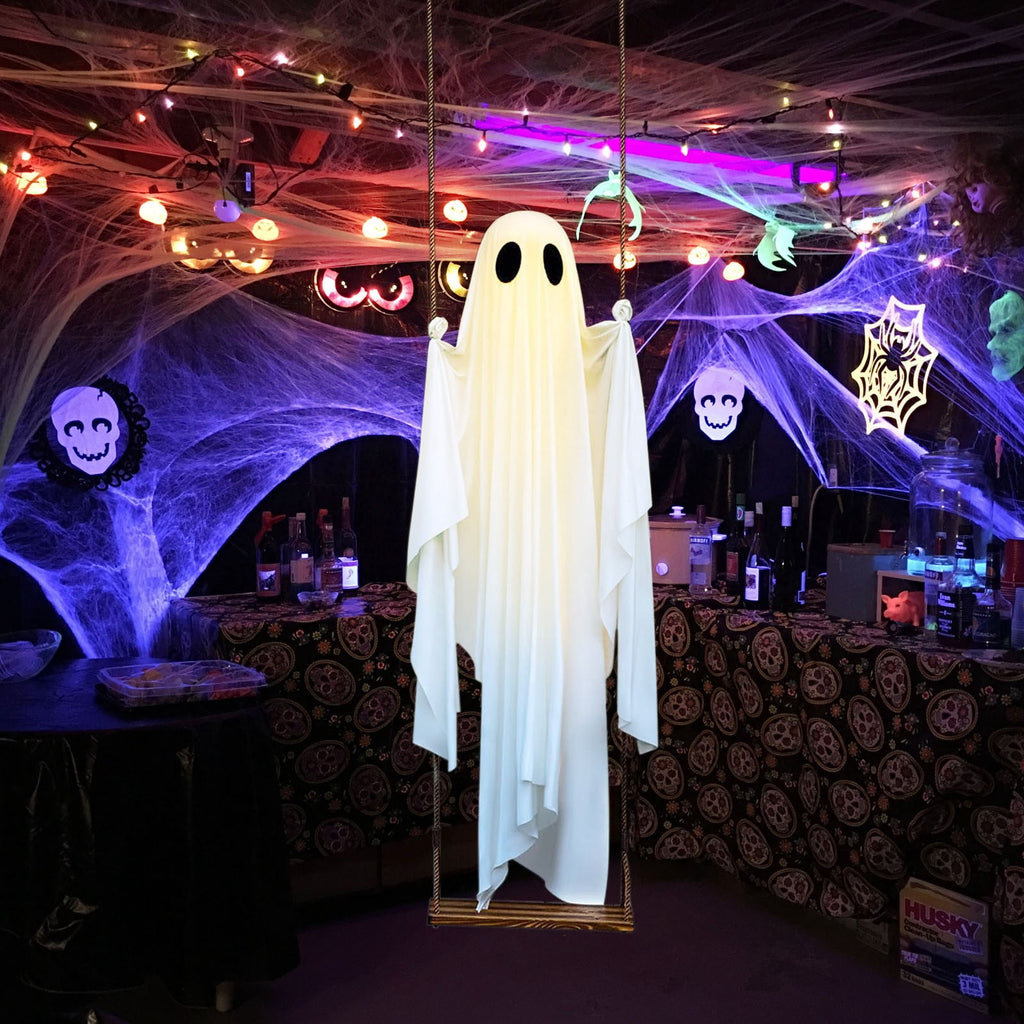 Halloween Decorations 3PC Light Up Ghost Spooky Ghost Decor with Remote for Porch Home Indoor Outdoor Garden Yard Lawn Party Decor