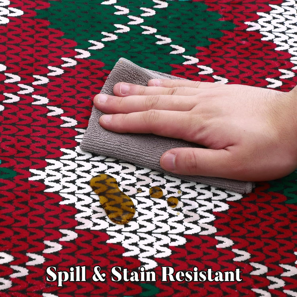 Christmas Plaid Rug Modern Holiday Doormat Soft Machine Washable for Indoor Home Red 9x12ft(274x366cm)