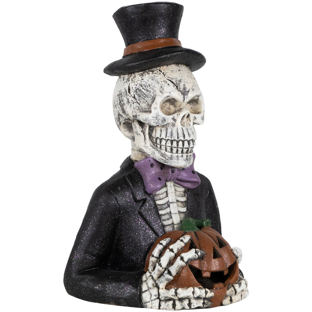 Northlight LED Lighted Skeleton with Jack-O-Lantern Halloween Decoration - 23.5"