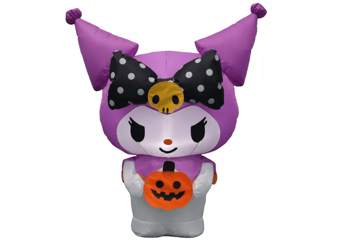 Sanrio 38.5" Airblown Kuromi Halloween Inflatable Decoration Light Purple