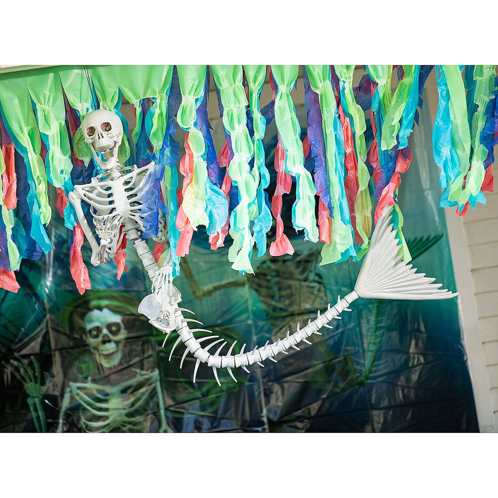 Skeleton Mermaid & Pirate Couple Halloween Decorations, Home Decor, Halloween, 2 Pieces