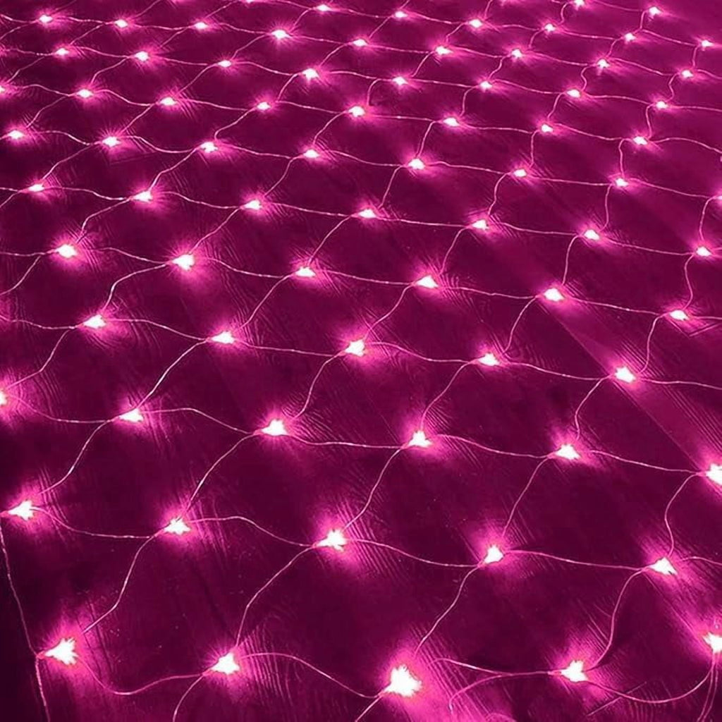 SHANJIA Garden Net Lights Battery Operated, 4mx6m 672LEDMesh Fairy String Lights Fairy Net Lights 8 Modes Waterproof Net Mesh String Lights for Garden Balcony Decor