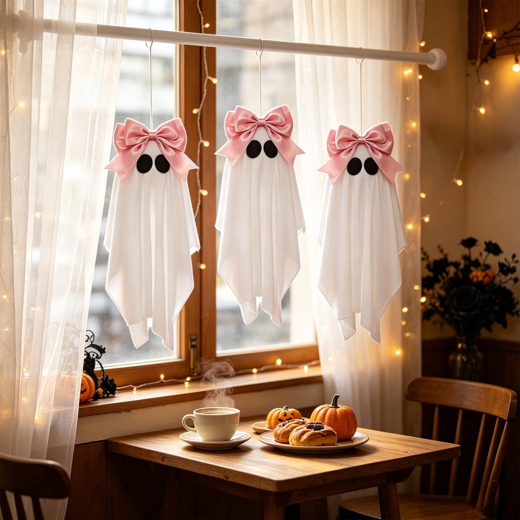 Halloween Decorations 3PC Light Up Ghost Spooky Ghost Decor with Remote for Porch Home Indoor Outdoor Garden Yard Lawn Party Decor