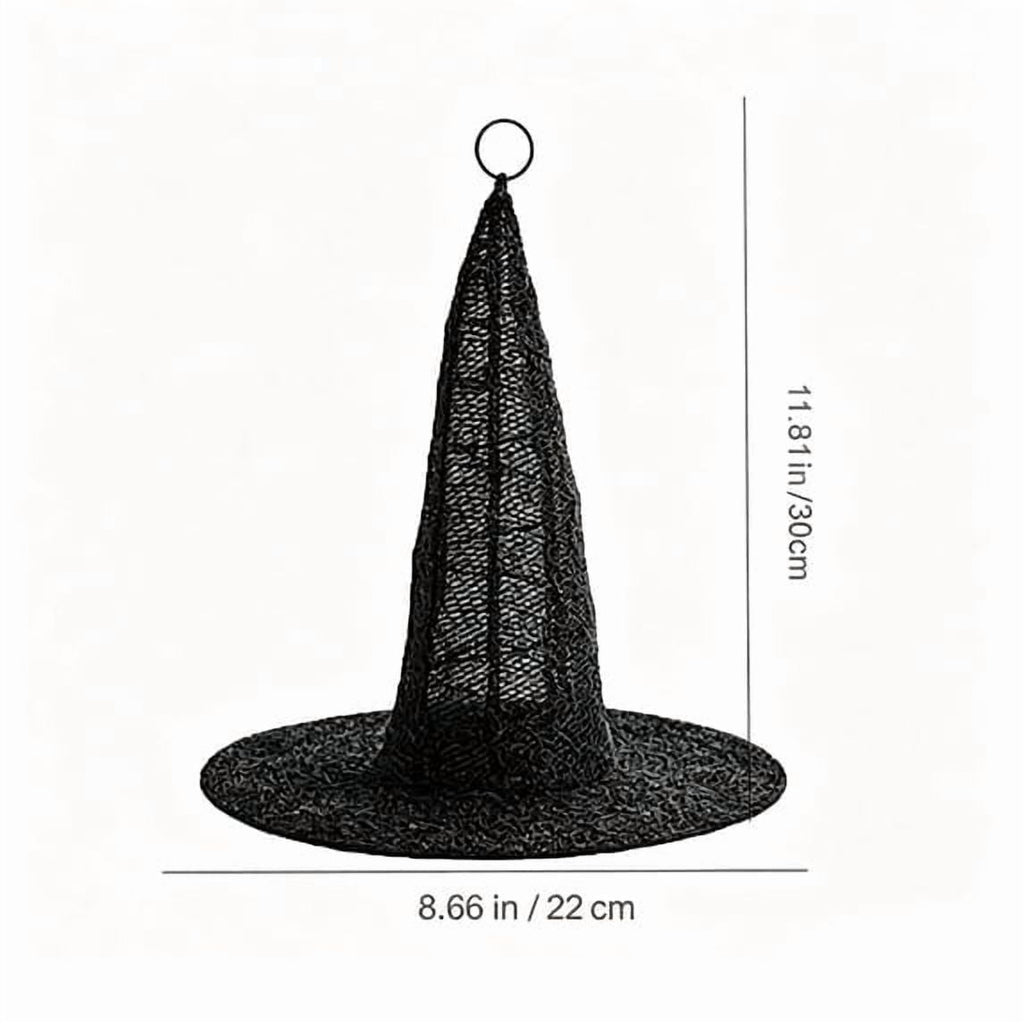 Clearance Witch Hat Halloween Light, LED Hanging Witch Hat Decoration,Battery Operated Spooky Lamp for Indoor Outdoor Party, Porch, Mantel Decor