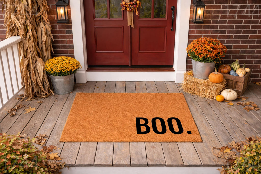 Boo Halloween Door Mat | Funny Doormat | Welcome Mat | Funny Door Mat | Fall Autumn Decor Gift | Home Doormat | Custom Doormat
