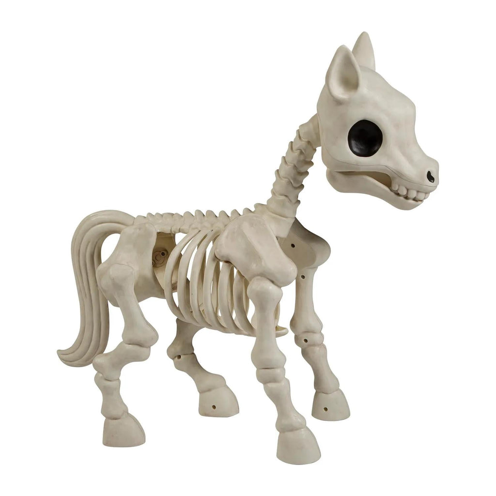 Seasons 25 in Standing Pony Plastic Skeleton Tabletop Decoration - Off-White