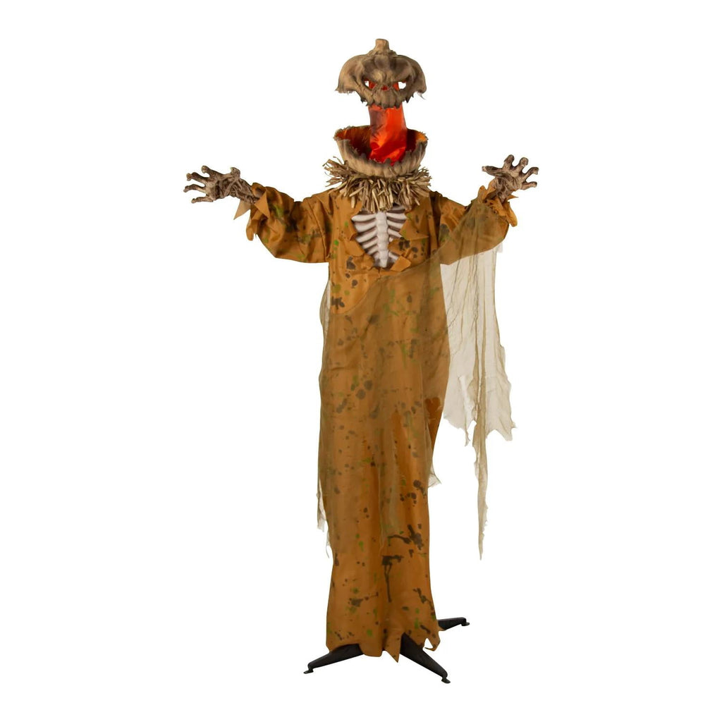 5 1/2 Ft. Standing Pop Up Head Pumpkin Man Halloween Decoration