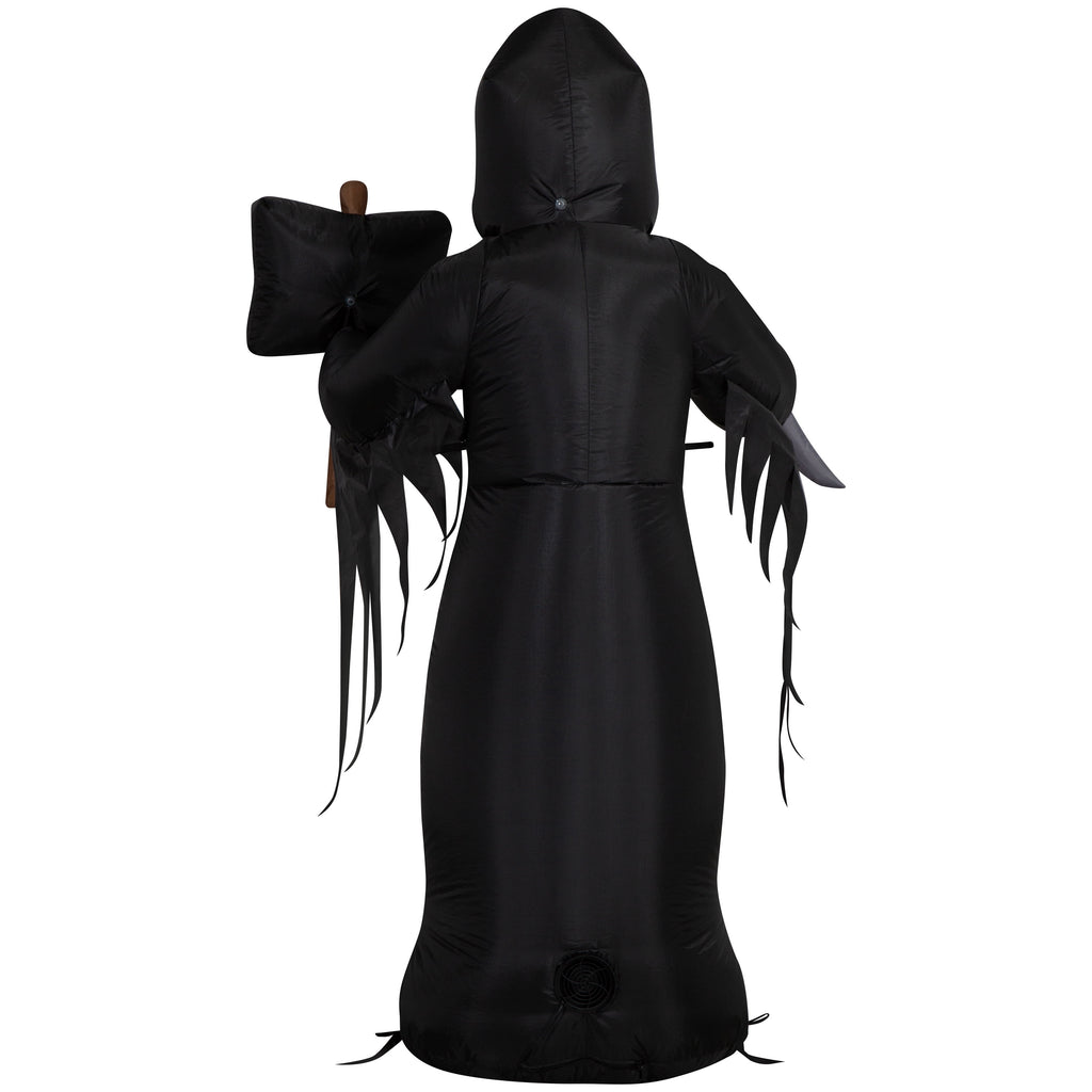 Airblown Halloween Yard Inflatable Light Ghostface Medium FunWorld, 5 ft