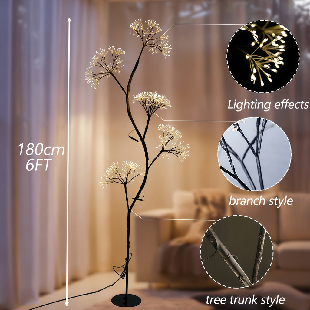6-Foot Dandelion Lamp with a Fairy Theme, Perfect for Indoor Use in Living Rooms, Dining Areas, Bedrooms, Studies, And As Decorative Lighting for Home Decor During Christmas And Halloween