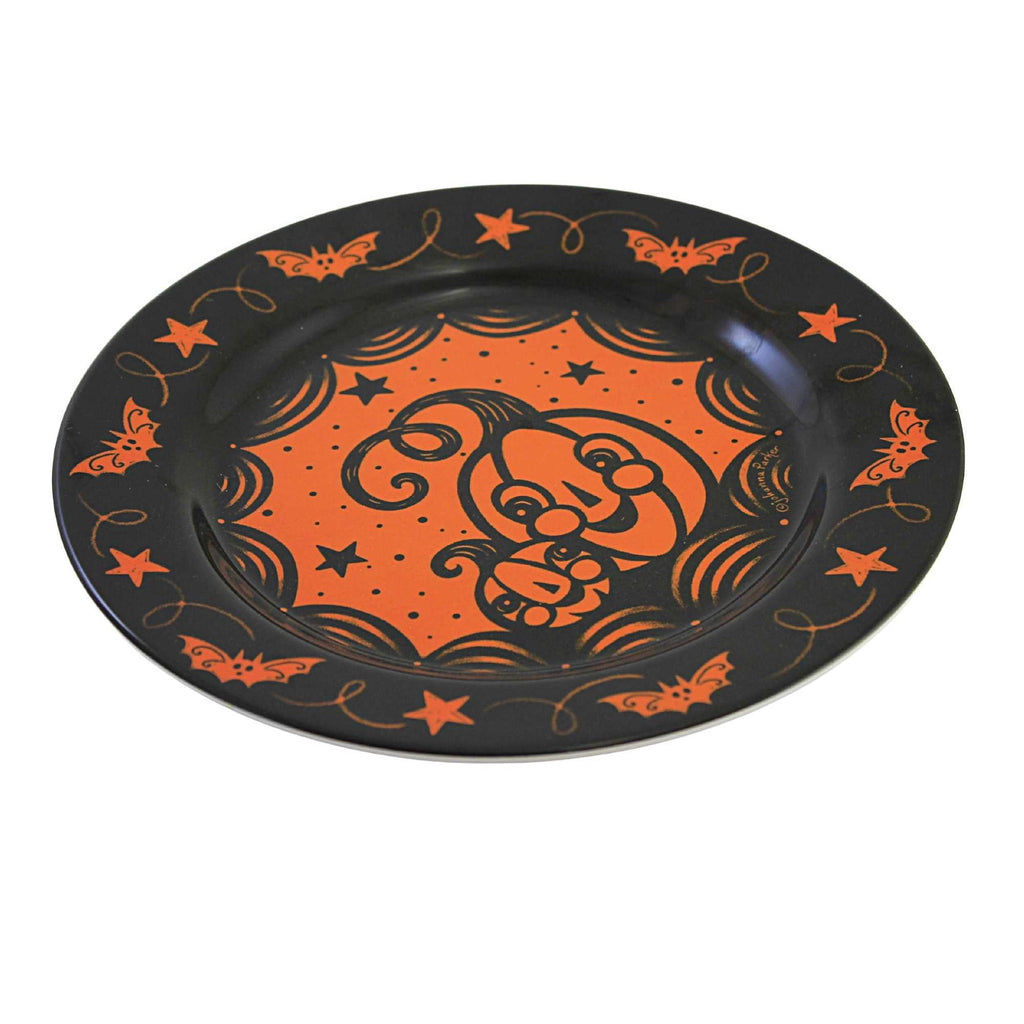 Bethany Lowe Johanna Parker Halloween Pumpkins Plates, Set of 4