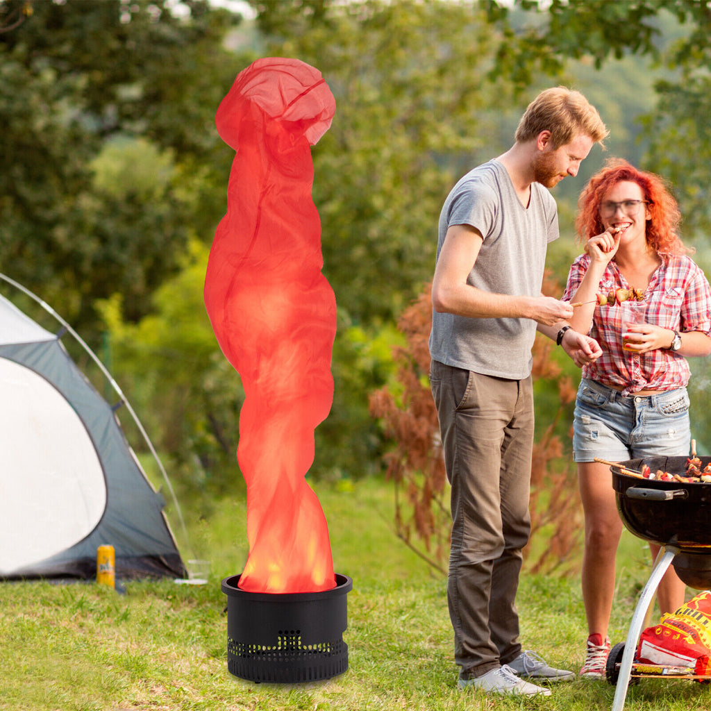 Simulated Campfire Light, Fake Flame Light for Campfire Parties, Outings, Markets, Shops Electric Red Flame Light