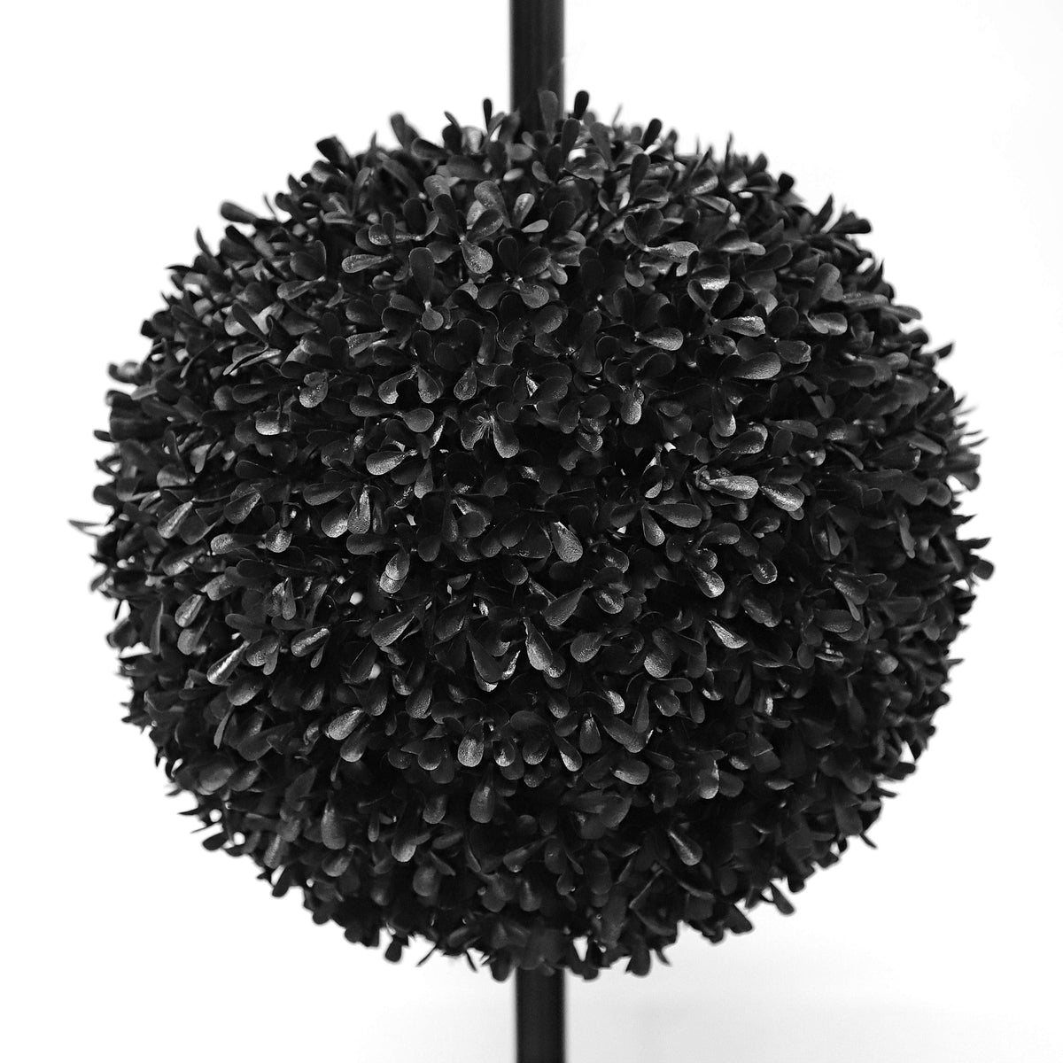 My Texas House Halloween Artificial 3-Ball Topiary, Black, 4'