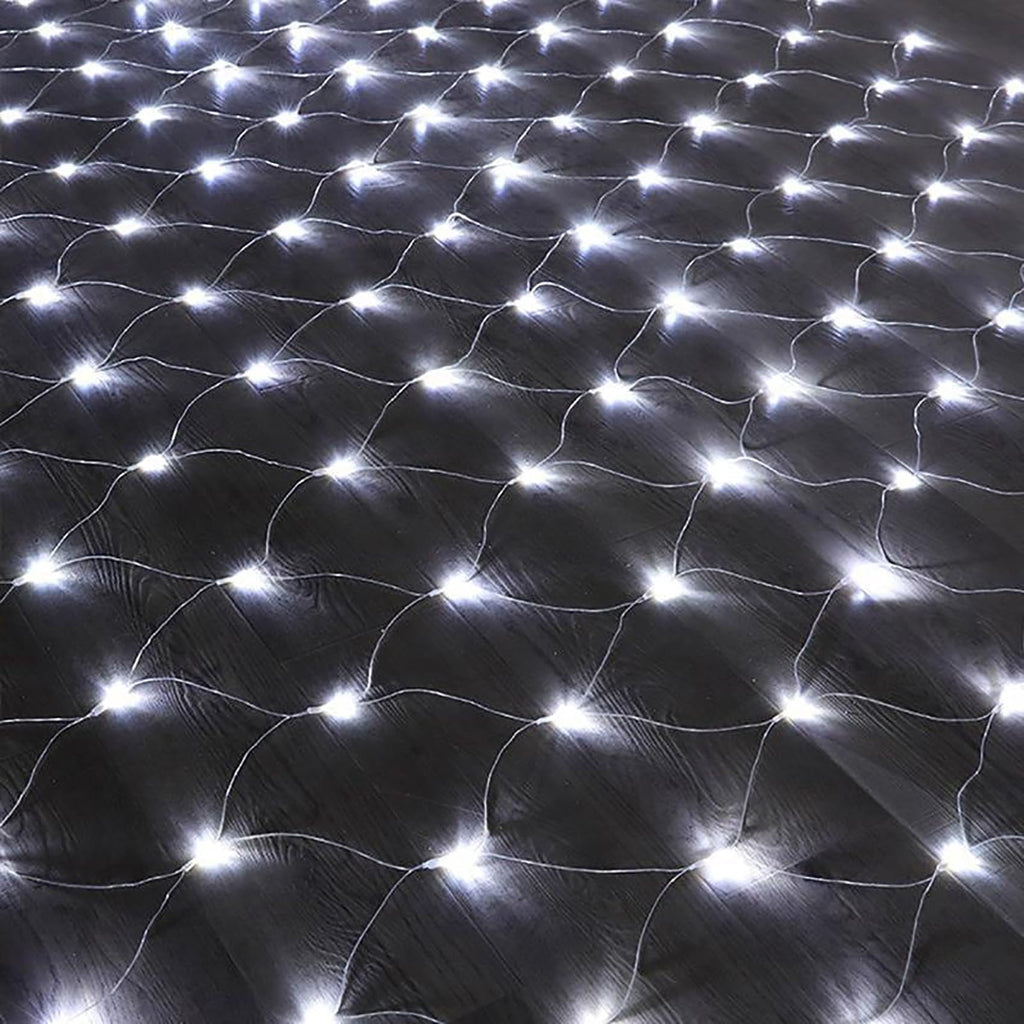 Garden Net Lights, Battery Operated 672 LED Waterproof Net Mesh Lights with 8 Modes, 6x4M Fairy String Lights for Outdoor Indoor Christmas Tree, Bush, Backyard, Garden, Party Décor