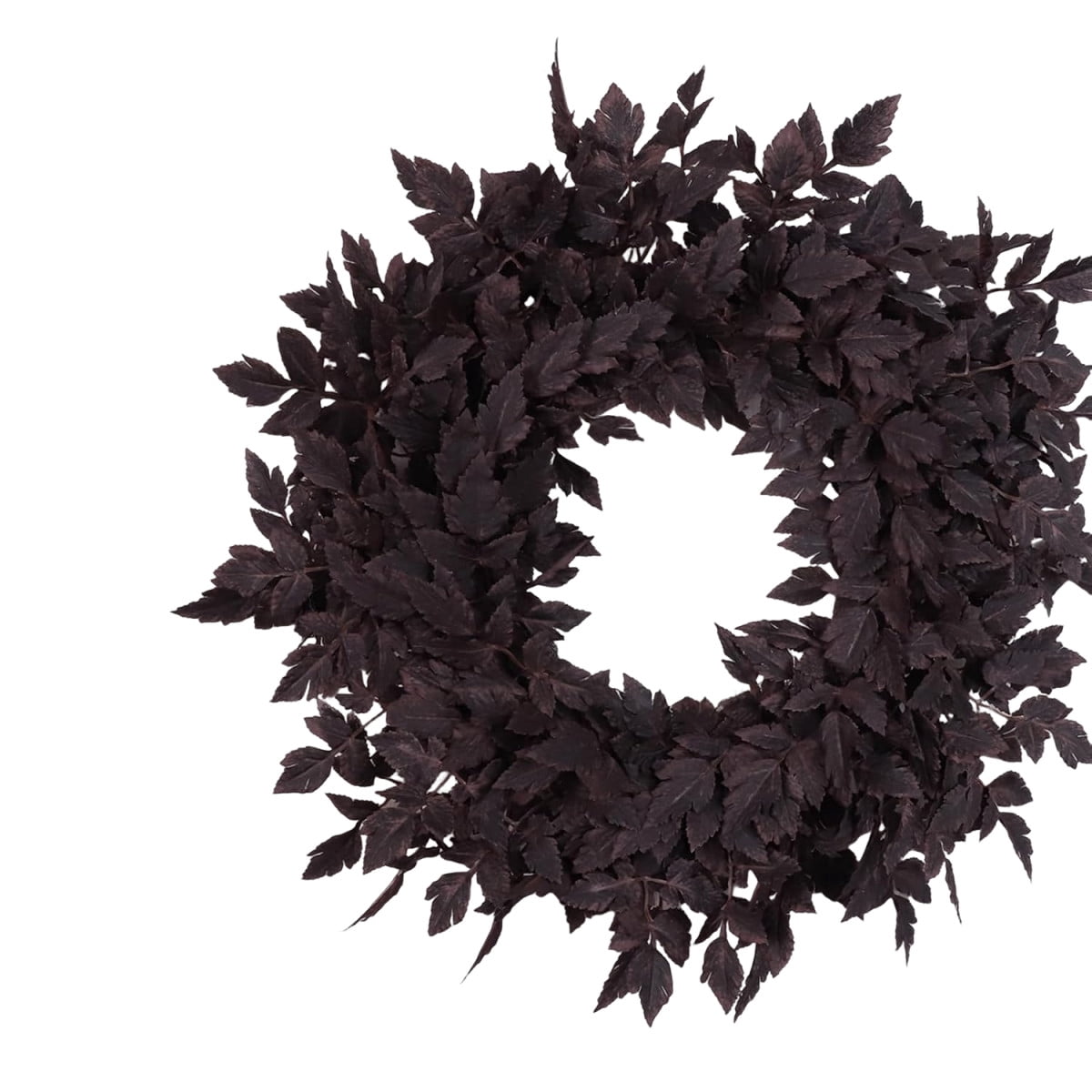Fall Wreath 24 Inch Cimicifuga Leaves For Front Door Halloween Decor