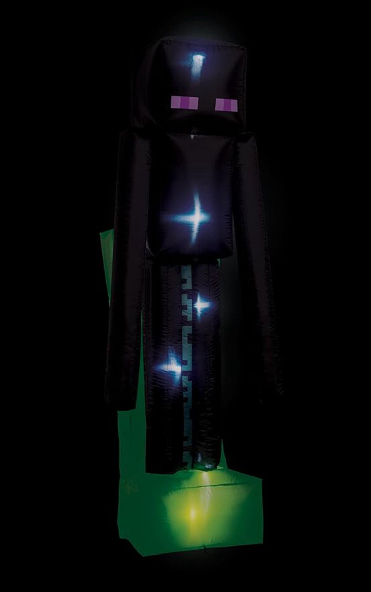 Blowup Inflatable Minecraft Enderman with Built-In LED Lights Halloween Yard Decoration, 8 Ft. 5"