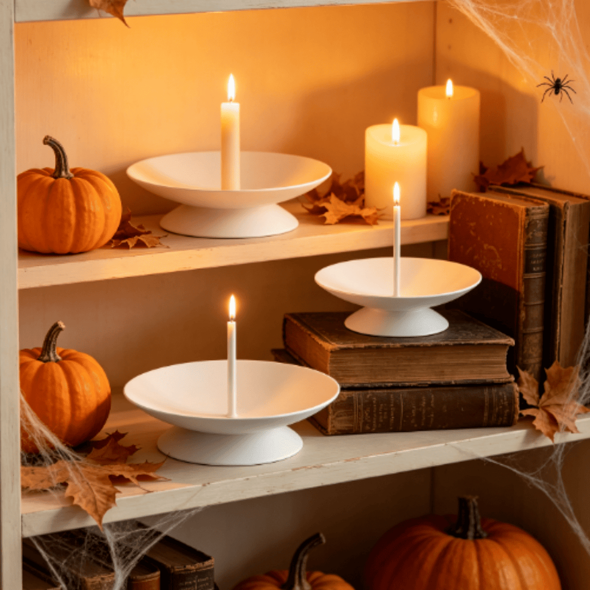 Halloween Decorations Outdoor, Lighted Hanging Ghost Decor with Witch Hat & Broom, LED Flying Ghost Decoration for Porch, Yard, Tree, Patio, Haunted House & Indoor Party 43.3in
