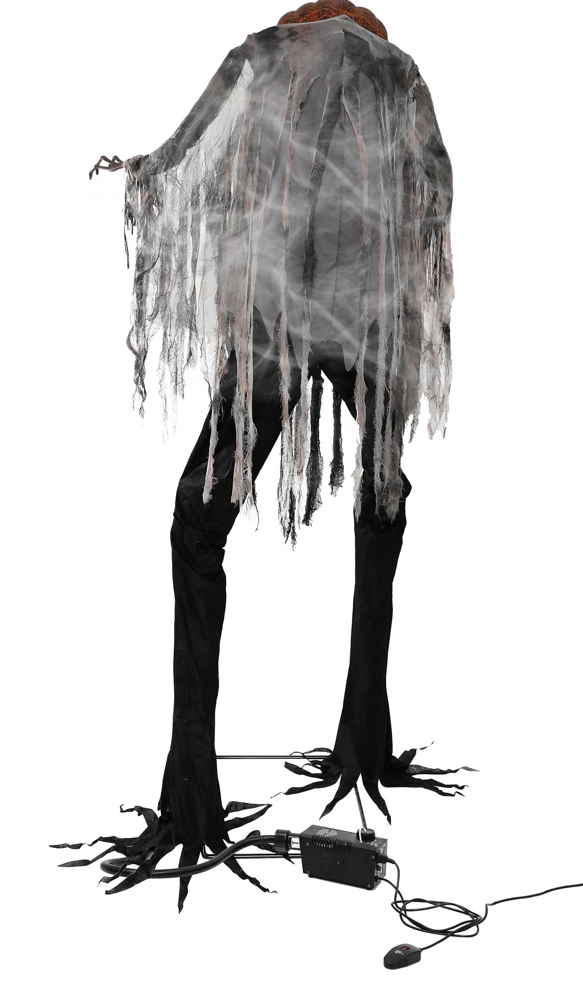 Seasonal Visions 7 ft. Animated Scorched Scarecrow with Fog Machine Halloween Decoration