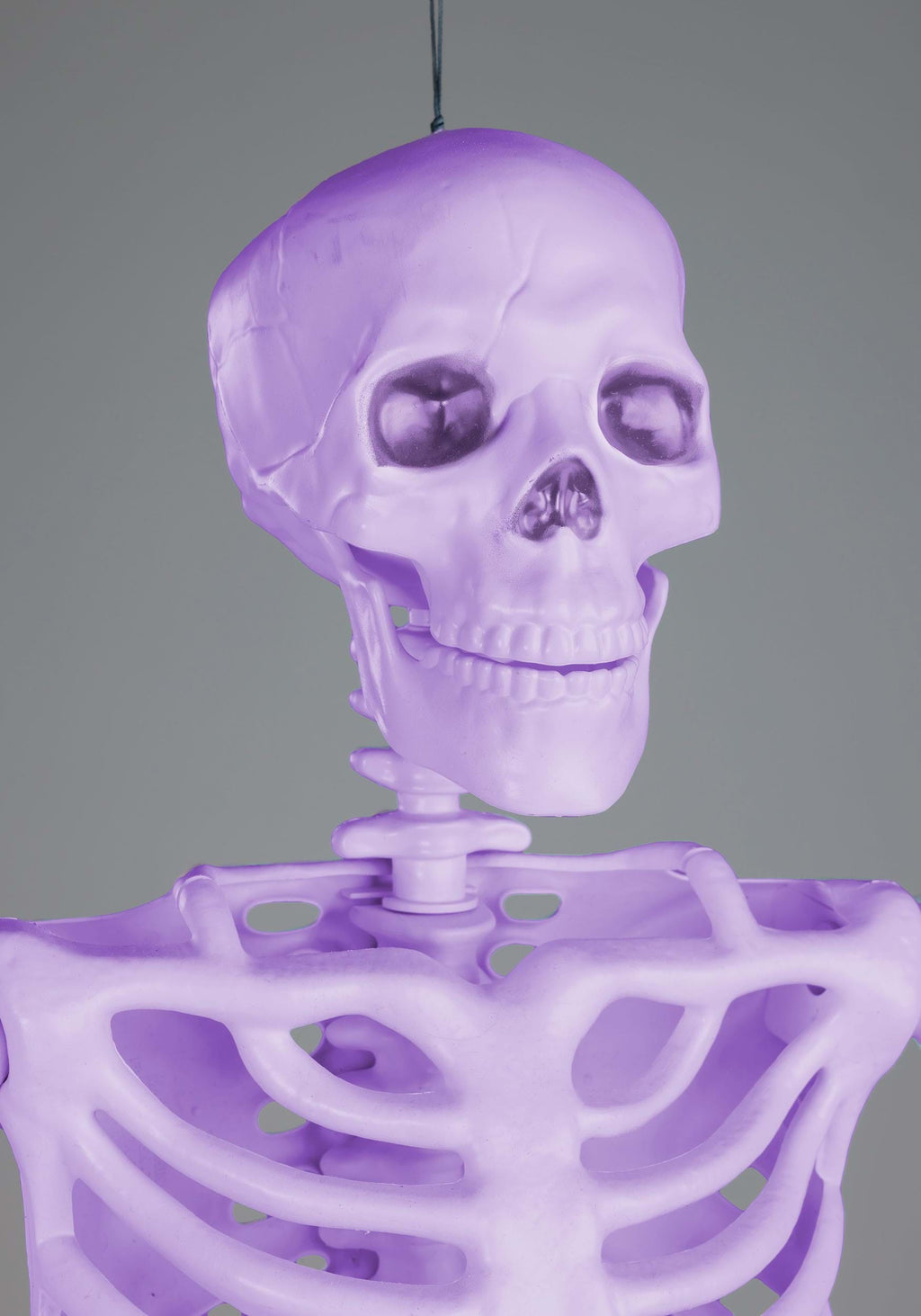 5FT Poseable Crazy Bones Skeleton in Purple Decoration