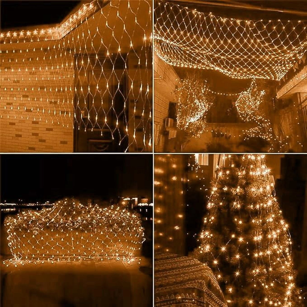SHANJIA Garden Net Lights Battery Operated, 4mx6m 672LEDMesh Fairy String Lights Fairy Net Lights 8 Modes Waterproof Net Mesh String Lights for Garden Balcony Decor