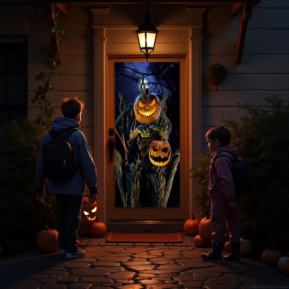 HoliScapes USB Projector Kit - AtmosFx Spooky Halloween Hollusion Vol 2 on USB + Projector + 5 ft x 9 ft Holographic Screen
