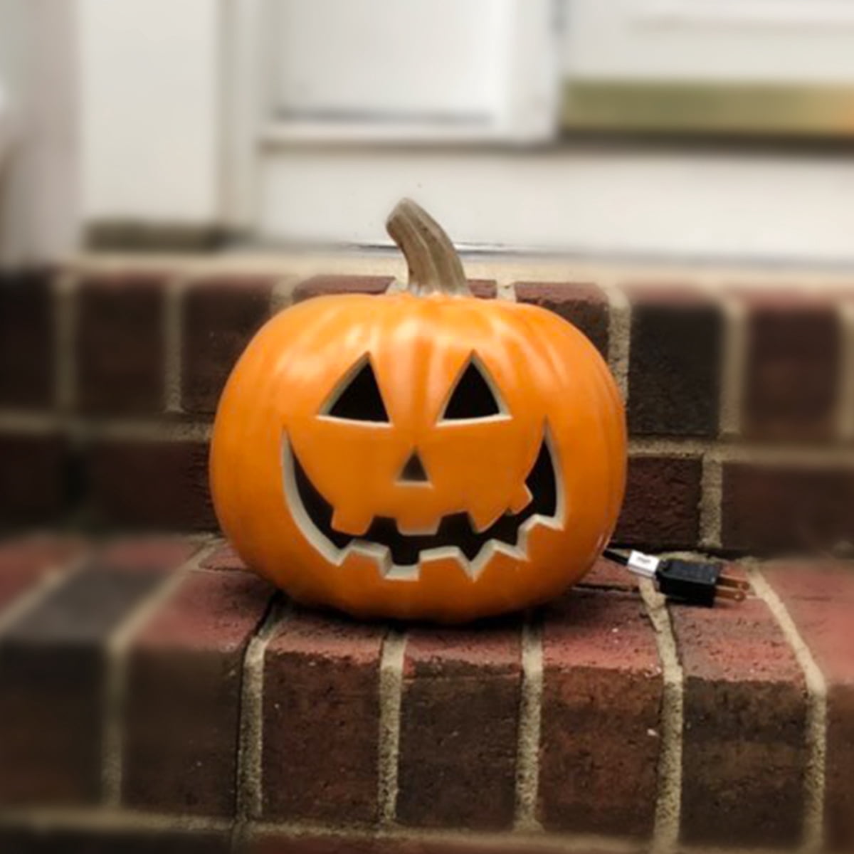 Gamexcel 21" Jack O Lantern Halloween Plastic Pumpkin Lights with Pre-lit LED Bulbs - Indoor/Outdoor Smile Face Decoration