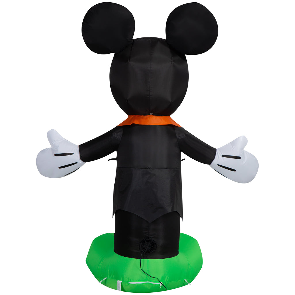 Halloween Airblown Yard Inflatables Mickey in Skeleton Tux 44.09 in x 27.55 in x 59.84 in 3.13 lb
