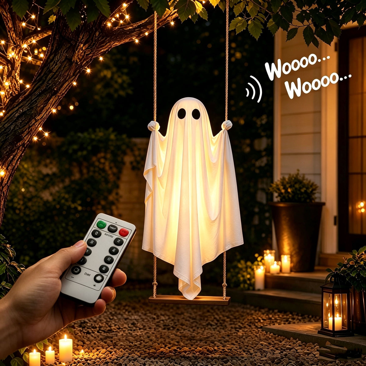 Halloween Animatronics Outdoor 72", Light Up Grim Reaper Street Lamp Post with Glowing Eyes, Life Size Standing Skeleton Decor for Lawn Porch, 1 Pack