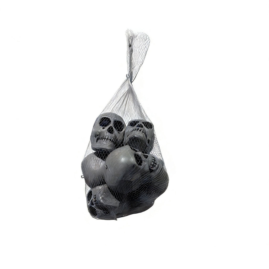 SDJMa 10 Mini Halloween Skeleton Heads, Small Skull Props for Halloween Party Fireplace Mantel Table Decor