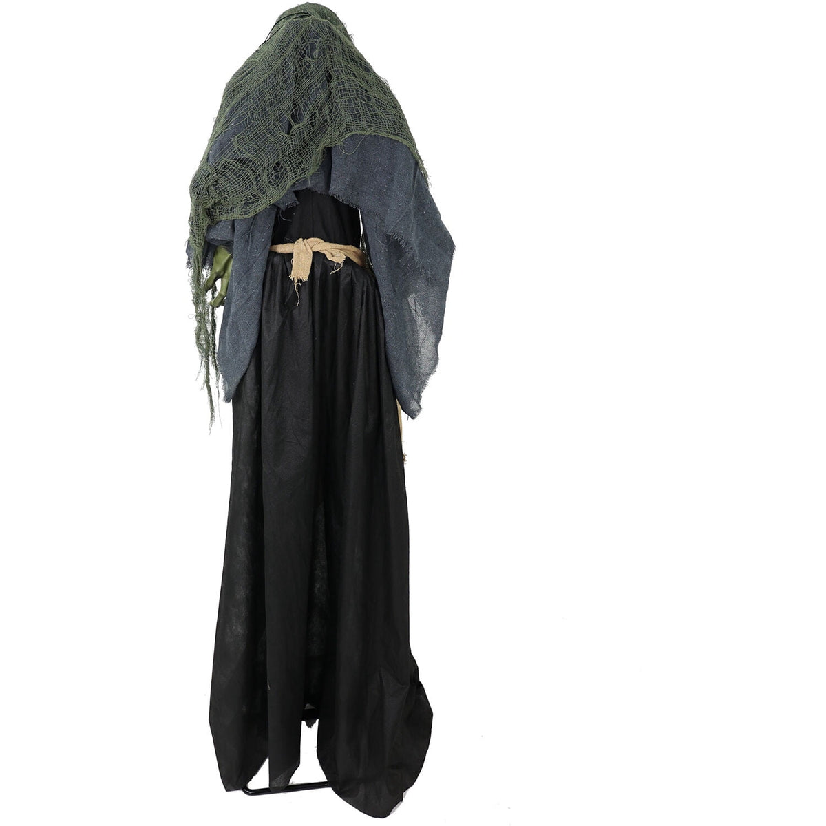 Haunted Hill Farm 6.0-Ft. Touch-Activated Mounted Flying Witch Halloween Animatronic