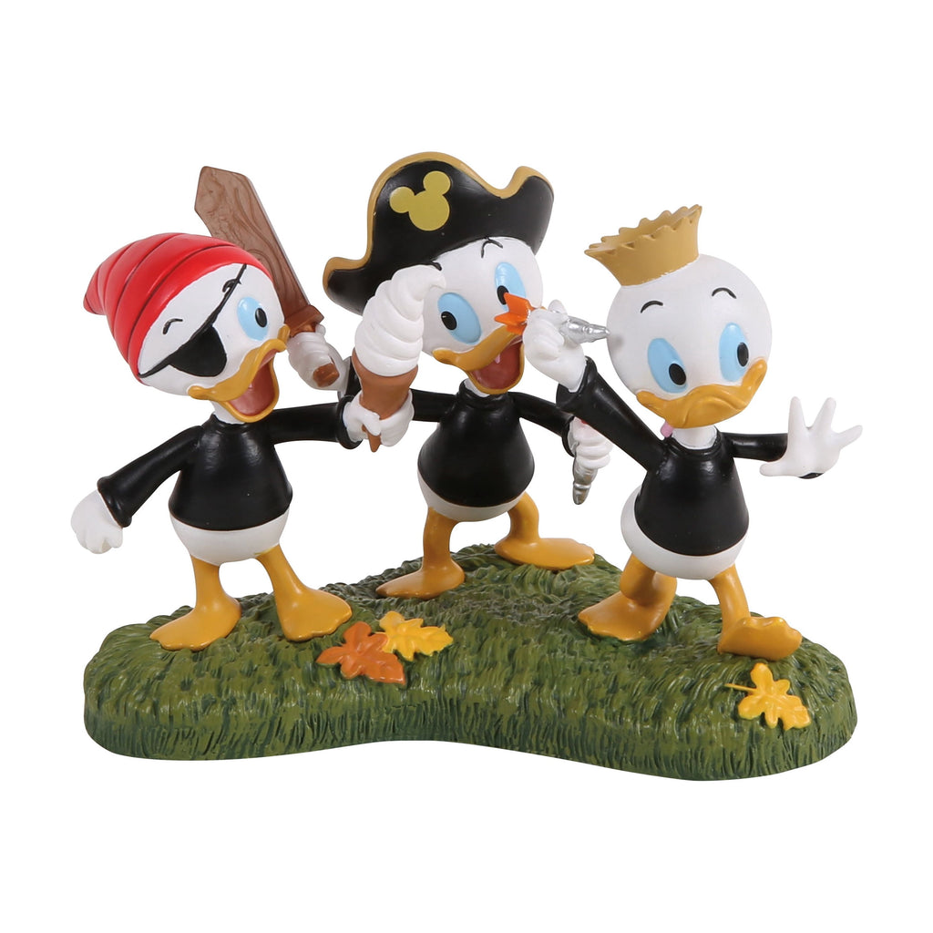 Department 56 Disney Village Huey Dewey Louie Take A Chance Halloween Accessory Figurine, Multicolor 2.4in H